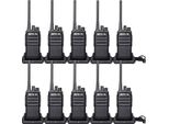 Retevis RT617 Walkie-Talkie Bidirezionale, Walkie-Talkie Senza Licenza, Walkie-Talkie Bidirezionale Di Emergenza, 16 Canali, Ctcss/Dcs, Vox, Scan, Set Walkie-Talkie Ricaricabile Per Scuola, Cantiere, Supermercato, Sicurezza (10 Pezzi, Nero)