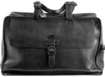 Harold's Pelle Borsa Da Viaggio Aberdeen Weekender Black Nero