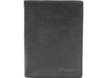 Esquire Pelle Portafoglio Peru Wallet Black Nero
