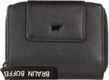 Braun BüFfel Pelle Portafoglio Capri Zip Wallet 8CS Black Nero