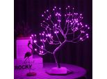 Led Filo Di Rame Albero Lampada Rosa Albero Artificiale Bonsai Luce Notturna Luci Decorative Batteria Operata Decorazione Interna