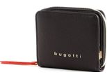 Bugatti Portafoglio Ella Ladies Small Zip Around Wallet Darkbrown Marrone
