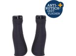 Set Di Manopole Per Bicicletta Ergo-Grip Antiscivolo 140 Mm Nero