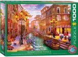 Puzzle Da 1000 Pezzi - Puzzle - Tramonto Su Venezia Di Dominic Davison + Accessori Per Puzzle