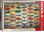 Puzzle Da 1000 Pezzi - Puzzle - Camioncino Americano + Puzzle Telaio In Alluminio Per 1000 Pezzi
