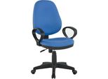 Sedia Da Ufficio Casa Dolce Polo, 57X57X98-108 Cm, In Tessuto, Regolabile In Altezza, Blu, Con Braccioli,