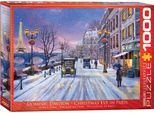 Puzzle Da 1000 Pezzi - Puzzle - Vigilia Di Natale A Parigi + Cornice In Alluminio Per Puzzle Da 1000 Pezzi