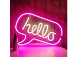 Usb Ciao Led Luce Al Neon Da Parete, Segno Al Neon Luci Notturne Segno Al Neon Luce Al Neon Per Partito Bar Gioco Camera Da Letto Decorazione Della Parete, Bambini Compleanno