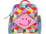 Oilily Zaino Per Il Tempo Libero Zaino Colour Block Kids Backpack Multicolor Rosa Multicolore