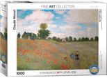 Puzzle Da 1000 Pezzi - Puzzle - Campo Di Papaveri Vicino Ad Argenteuil Di Claude Monet + Set Di 3 Accessori Per Puzzle Deluxe
