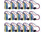 15 Pezzi Mitsubishi Plc Batteria A6BAT ER17330V Dimensioni 2/3A 3,6V Batteria Agli Ioni Di Litio Sps +Spina