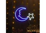 Usb Luna Stella Led Luce Al Neon Da Parete, Segno Al Neon Luci Notturne Segno Al Neon Luce Al Neon Per Partito Bar Gioco Camera Da Letto Decorazione Della Parete, Bambini Compleanno