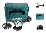 Smerigliatrice Angolare A Batteria Makita Dga 504 G1J 18 V 125 Mm Brushless + 1X Batteria Ricaricabile 6,0 Ah + Makpac - Senza Caricabatterie