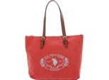 U.S. Polo Assn. Borsa Shopper Springfield Canvas Shopping Bag Peach Rosso