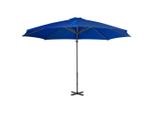 Vidaxl Ombrello Semaforo Con Palo In Alluminio 300 Cm Azzurro