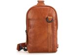 Spikes & Sparrow Pelle Borsa A Tracolla Borsa A Tracolla Bronco Slingbag Brandy Marrone
