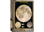 Puzzle Da 1000 Pezzi - Puzzle - La Luna Con Date E Sezione Trasversale + Set Di 3 Accessori Per Puzzle Deluxe