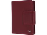 Golden Head Portafoglio Polo Rfid Protect Billfold Coin Wallet With Snap Closure Red Rosso