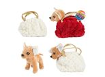 Pluchen Chihuahua Hond In Blingbling Handtas