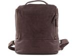 Harold's Pelle Zaino Per Laptop Zaino Con Scomparto Per Laptop Submarine Notebook Backpack Brown Marrone Scuro