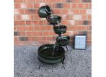 Fontana A Cascata Fontana Ornamentale Fontana D'acqua Fontana Solare Akku Verde