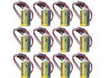 12 Pezzi Mitsubishi A6BAT ER17330V Plc Batteria Dimensioni 2/3A 3.6V Plc Batteria Per Cnc