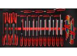 Ks Tools Set Di Cacciaviti E Lime Con Inserto In Schiuma 42 Pezzi - 813.0042