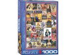 Puzzle Da 1000 Pezzi - Puzzle - Antichi Manifesti Della Guerra Mondiale + Cornice In Alluminio Per Puzzle Da 1000 Pezzi