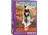 Puzzle Da 1000 Pezzi - Puzzle - Haruyo Morita - Japan Kimono Art -Higasa + Puzzle Telaio In Alluminio Per 1000 Pezzi