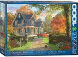 Puzzle Da 1000 Pezzi - Puzzle - La Romantica Casa Di Campagna Blu Di Dominic Davison + Accessori Per Puzzle
