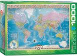 Puzzle Da 1000 Pezzi - Puzzle - Mappa Del Mondo - Mappa Del Mondo + Accessori Per Puzzle