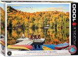 Puzzle Da 1000 Pezzi - Puzzle - La Casa Sul Lago In Quebec + Accessori Per Puzzle