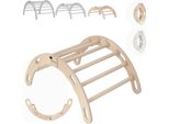 Mamoi® Mini Arco Di Arrampicata, Triangolo Di Arrampicata, Arrampicata Per Bambini, Altalena Arcobaleno In Legno, Arco In Legno Per Bambini, Struttura Per Arrampicata Indoor Da 1/2/3 Anni