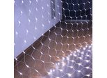 3X2M 200 Led Fata Luci Rete Luce Bianca Continua Modalità Luce Tenda Festa Interna Balcone Decorazione Illuminazione Di Natale