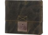 Chiemsee Pelle Portafoglio Kuba Flap Wallet Green Verde