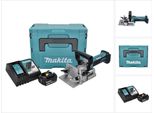 Makita Dpj 180 RF1J 18 V Scanalatrice A Batteria 18 V 100 Mm + 1X Batteria 3,0 Ah + Caricabatteria + Makpac