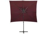Vidaxl Ombrello Ampel Con Ventilazione 250X250 Cm Rosso Bordeaux