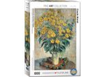 Puzzle Da 1000 Pezzi - Puzzle - Claude Monet - Fiori Di Carciofo Di Gerusalemme + Set Di 3 Accessori Per Puzzle