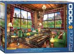 Puzzle Da 1000 Pezzi - Puzzle - Cottage Accogliente Sul Lago Di Dominic Davison + Accessori Per Puzzle