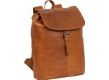 Mustang Pelle Zaino Per Il Tempo Libero Zaino Catania Leather Backpack Cognac Marrone