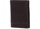Bruno Banani Pelle Portafoglio Frankfurt Wallet With Flap Brown Marrone