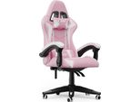 Sedia Da Gioco Ergonomica - Cuscino Lombare + Poggiatesta - Altezza Regolabile - Verniciata A Polvere