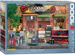 Puzzle Da 1000 Pezzi - Puzzle - Il Negozio Di Musica Rockshop + Puzzle Cornice In Alluminio Per 1000 Pezzi