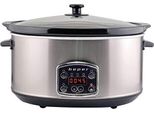Beper BC.510 Slow Cooker, Crock-Pot, 280 Watt, 4,5 Litri In Vetroceramica, Slow Cooker, Steamer