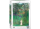 Puzzle Da 1000 Pezzi - Puzzle - Henri Rousseau - Donna Nella Giungla + Set Di 3 Accessori Per Puzzle