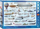 Puzzle Da 1000 Pezzi - Puzzle - La Storia Dell'aviazione + Set Deluxe Di 3 Accessori Per Puzzle