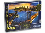 Clementoni 97240 - Puzzle - New York Di Notte (Fluorescente, 1000 Pezzi)