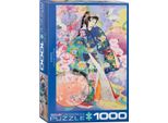 Puzzle Da 1000 Pezzi Japan Kimono Art -Seika Di Haruyo Morita