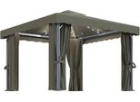 Padiglione Con Tende E Luci Led 3X3 M Taupe