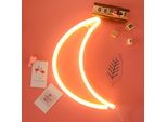 Usb A Batteria Luna Led Luce Al Neon Da Parete, Segno Al Neon Luci Notturne Segno Al Neon Luce Al Neon Per Bar Partito Gioco Camera Da Letto Decorazione Della Parete, Bambini Compleanno